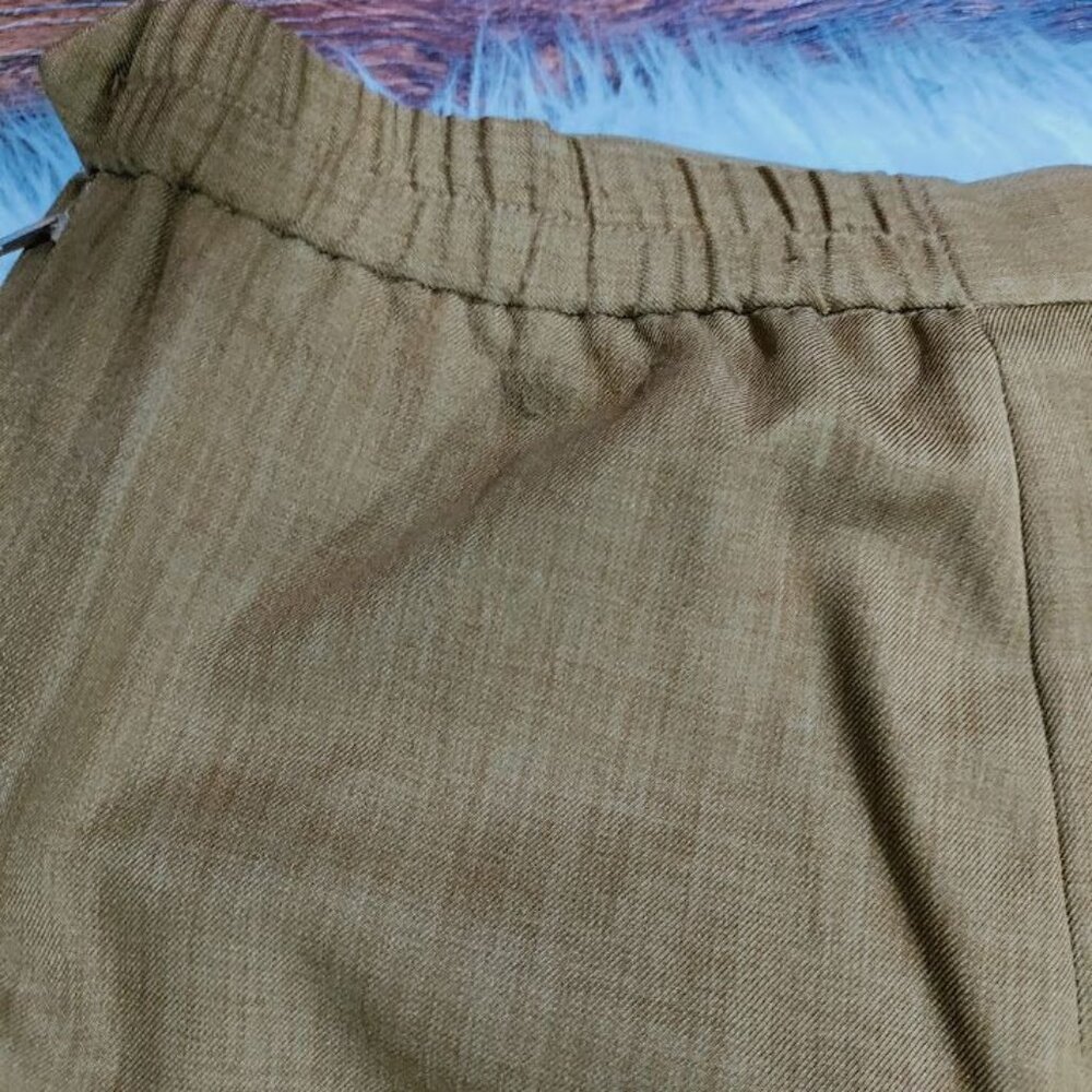 PRET A PORTER SUITS Stylish Tan Vintage Fully Lined Blazer & Pants Set Size 26W - Picture 13 of 16
